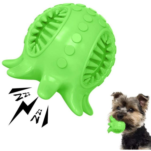 Octopus Shaped Squeaky Dog Toy