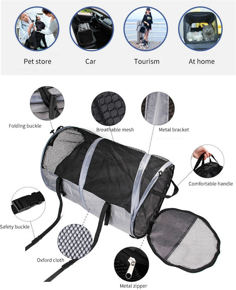 Dog Car Seat Cover Round Cage