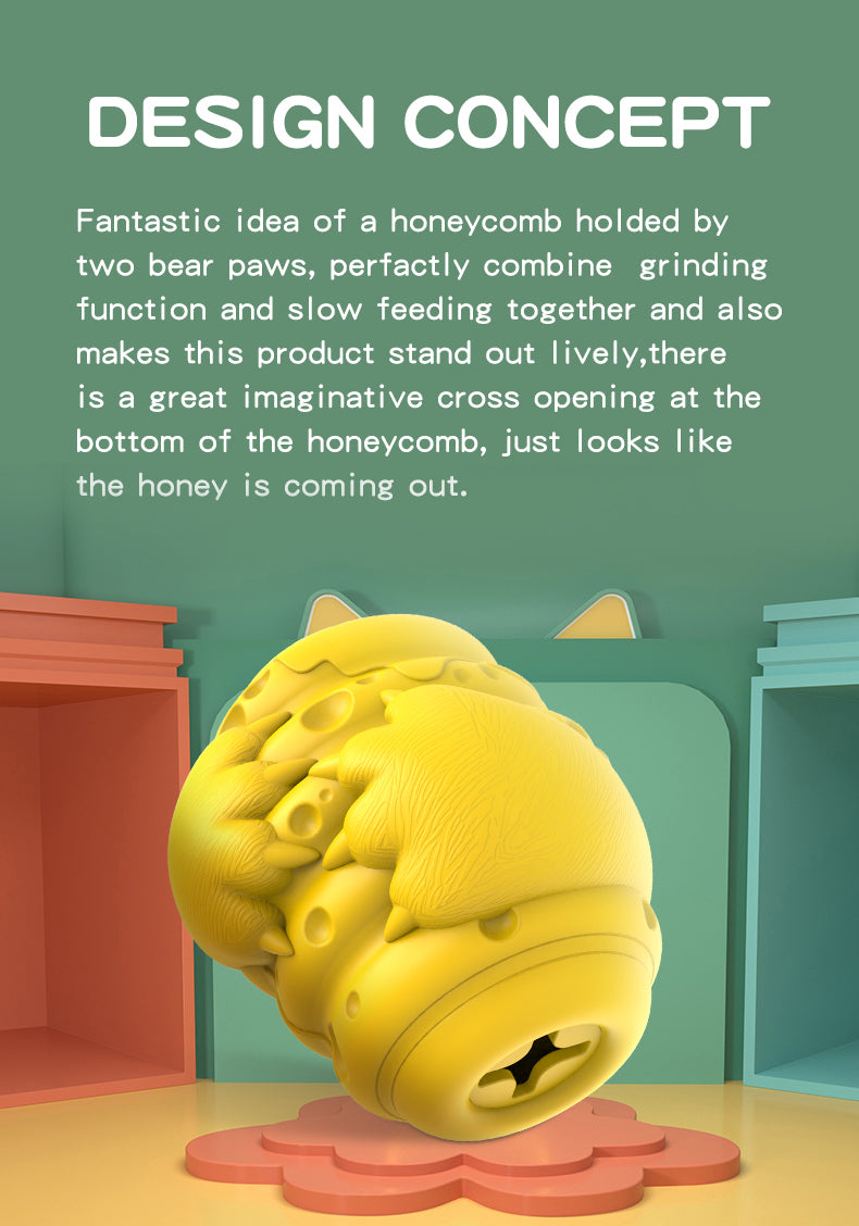 Indestructible Honeycomb Dog Chew Toy