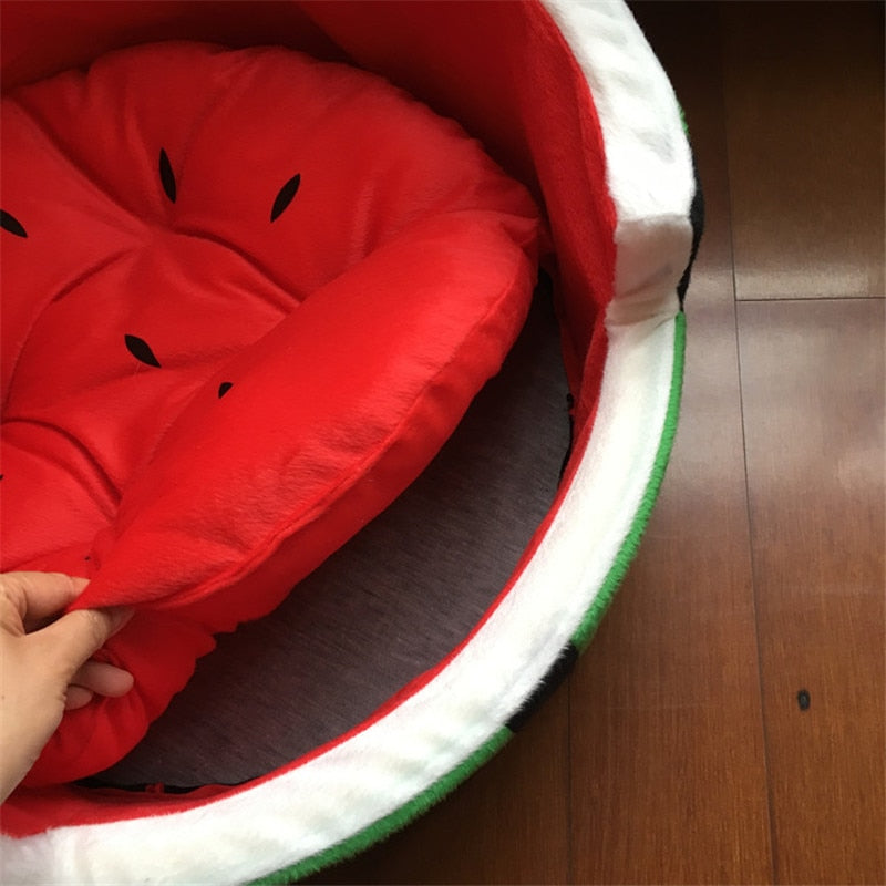 Cute Cotton Watermelon Dog Bed