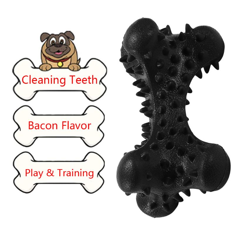 Interactive Dog Molar Rubber Bone Toy