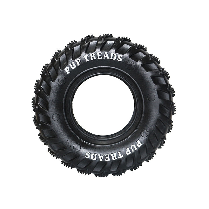 Teething Rubber Tire Dog Toy