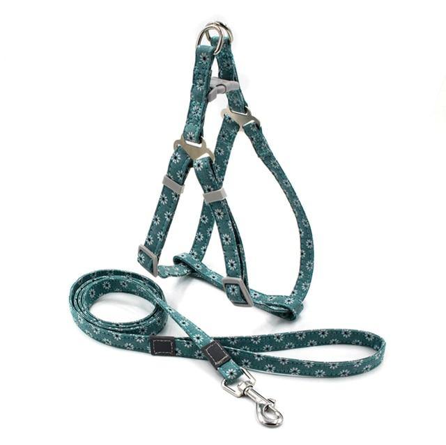 Reflective Nylon Dog Harness & Lead - Bark ¡®n¡¯ Paws
