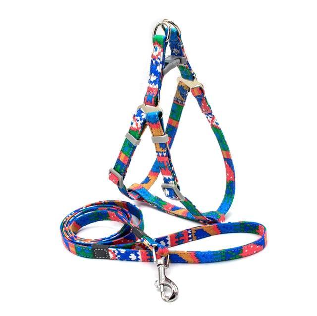 Reflective Nylon Dog Harness & Lead - Bark ¡®n¡¯ Paws