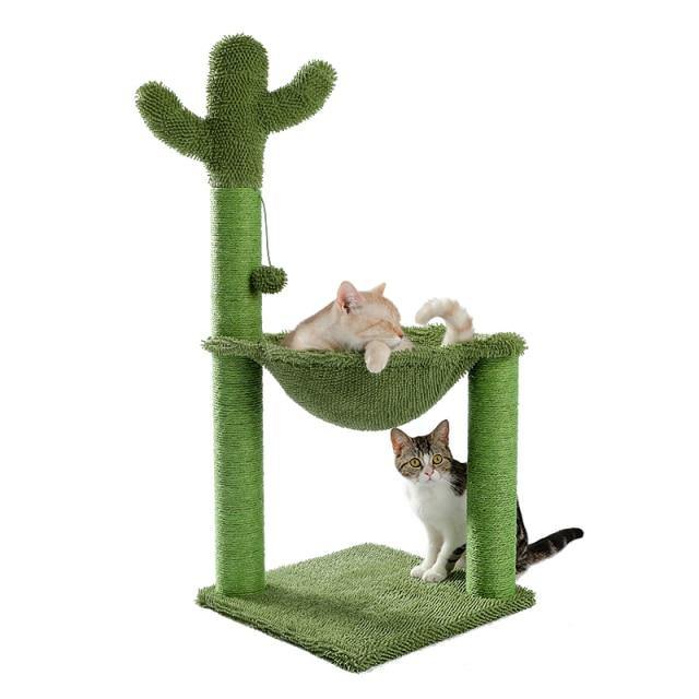 Cactus Cat Scratching Post With Sisal Rope - Bark ‘n’ Paws