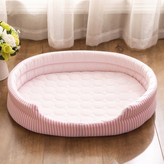 Summer Dog Ice Silk Cooling Beds