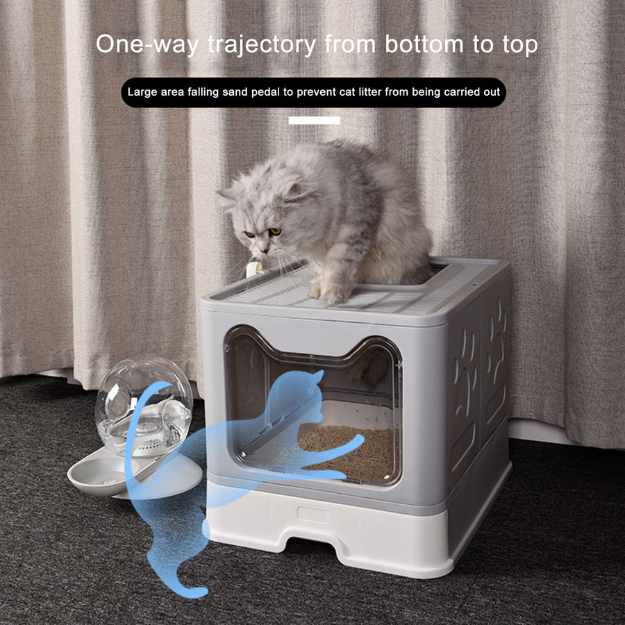 Fully Enclosed Deodorant Cat Litter Tray