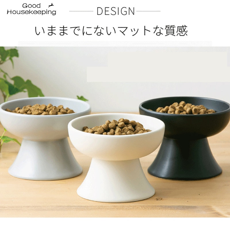 Japanese Style Ceramic Dog Bowl