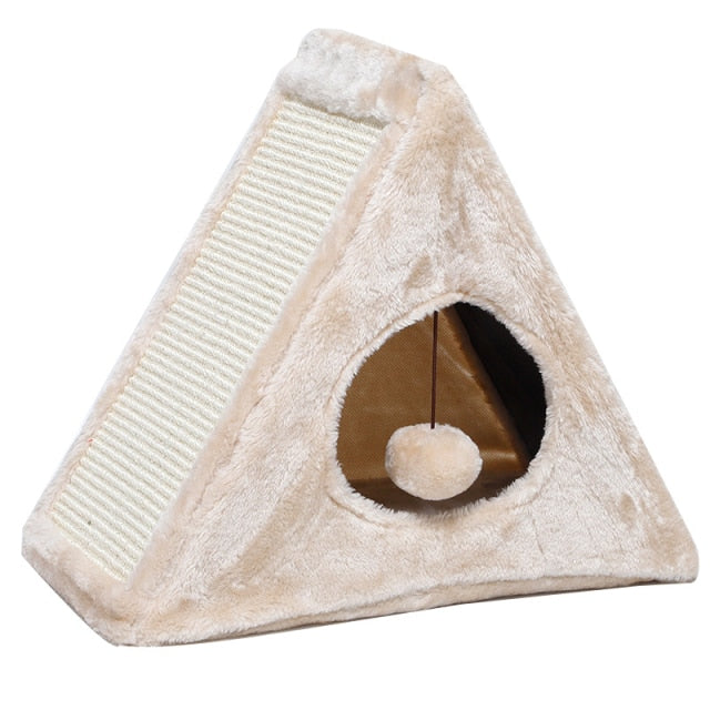 2 In 1 Cat House With Scratcher
