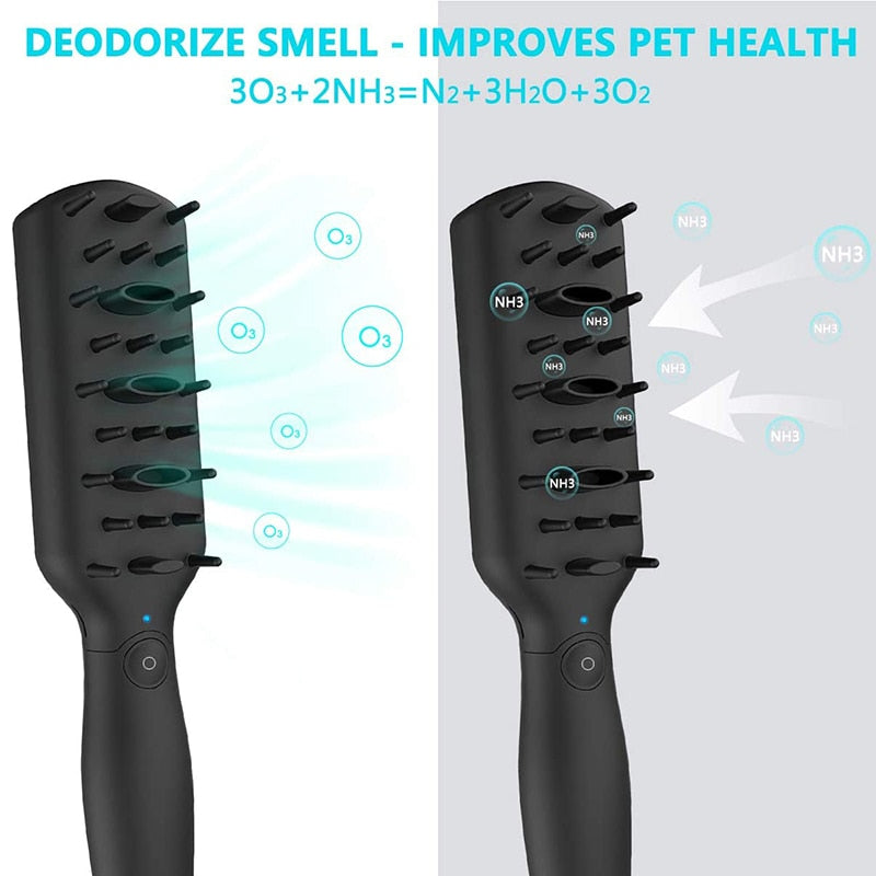 Electric Odor Eliminator Pet Brush