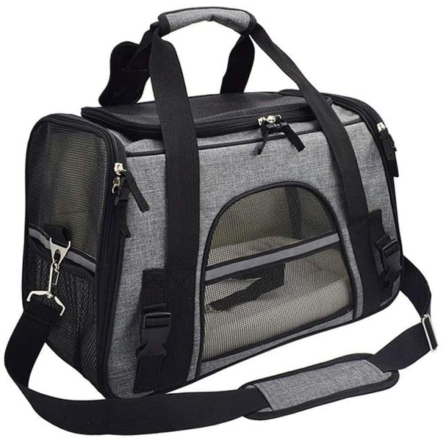 Reflective Dog Carrier With Safety Leash