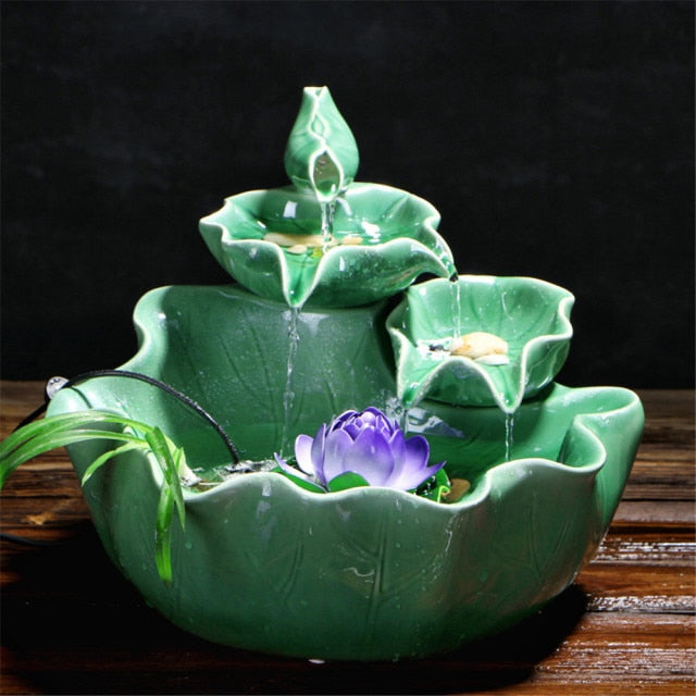 Lotus Ceramic Pet Water Fountain