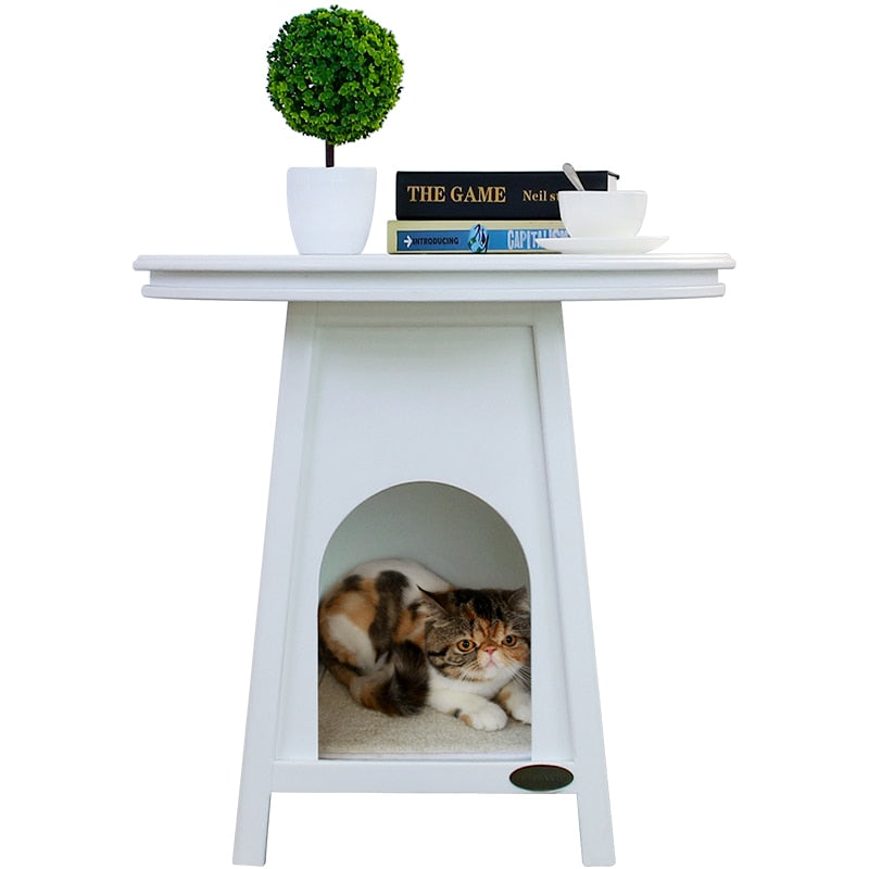 Luxury Coffee Table Cat Plush House