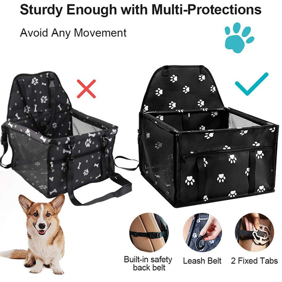 Sturdy Water Proof Dog Car Seat Carrier