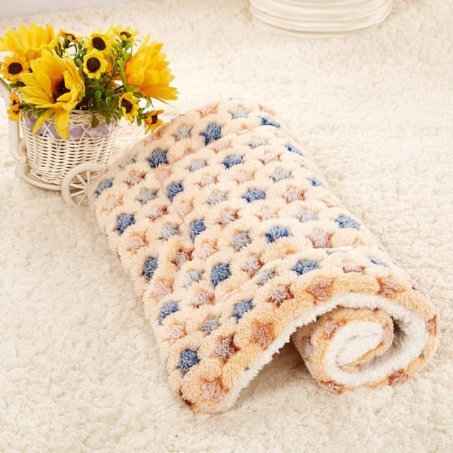 Star Pattern Warm Dog Soft Blanket